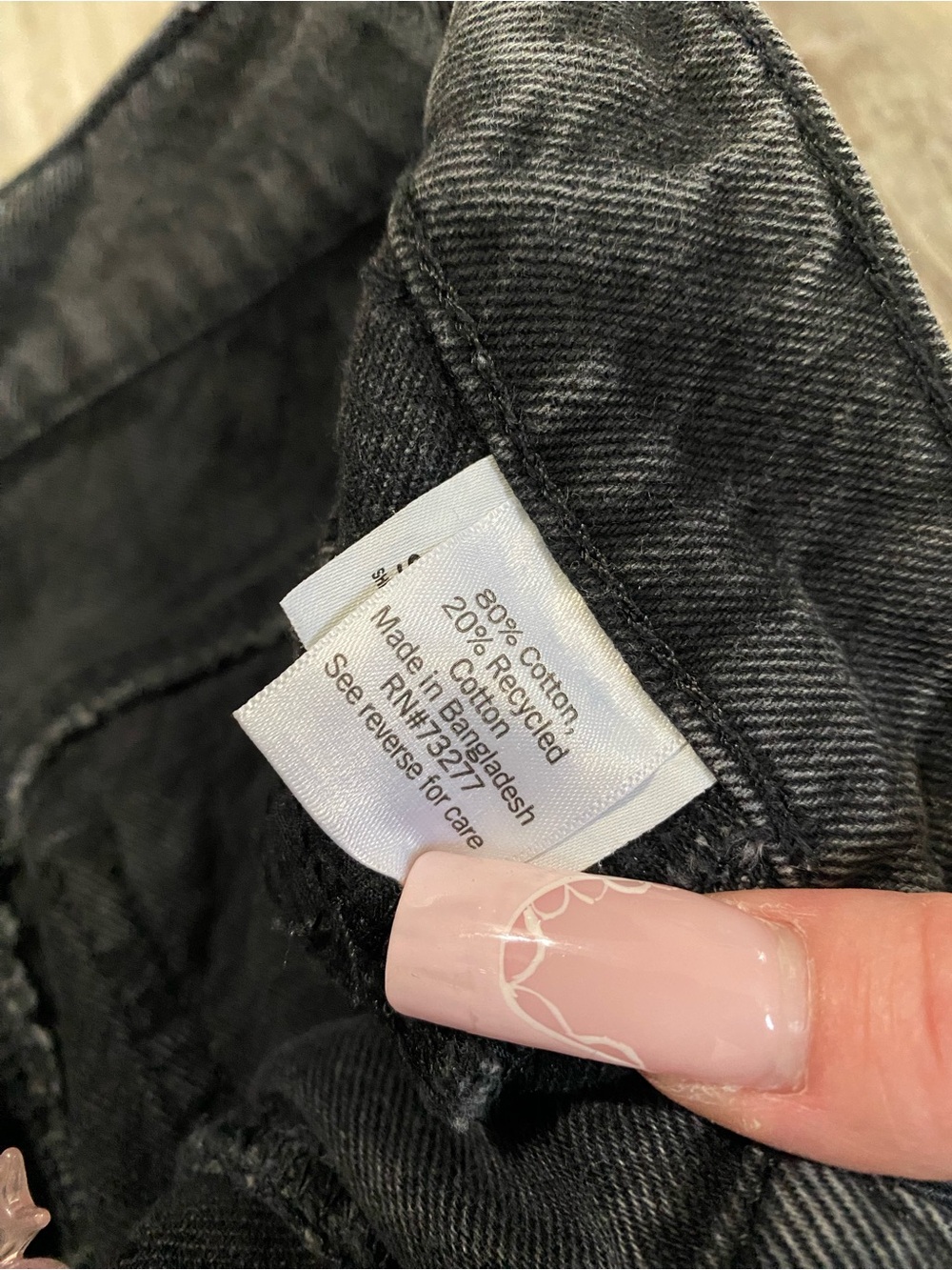 SO Women's Relaxed High-Rise Baggy Jeans — Washed Black - Picture 6 of 8